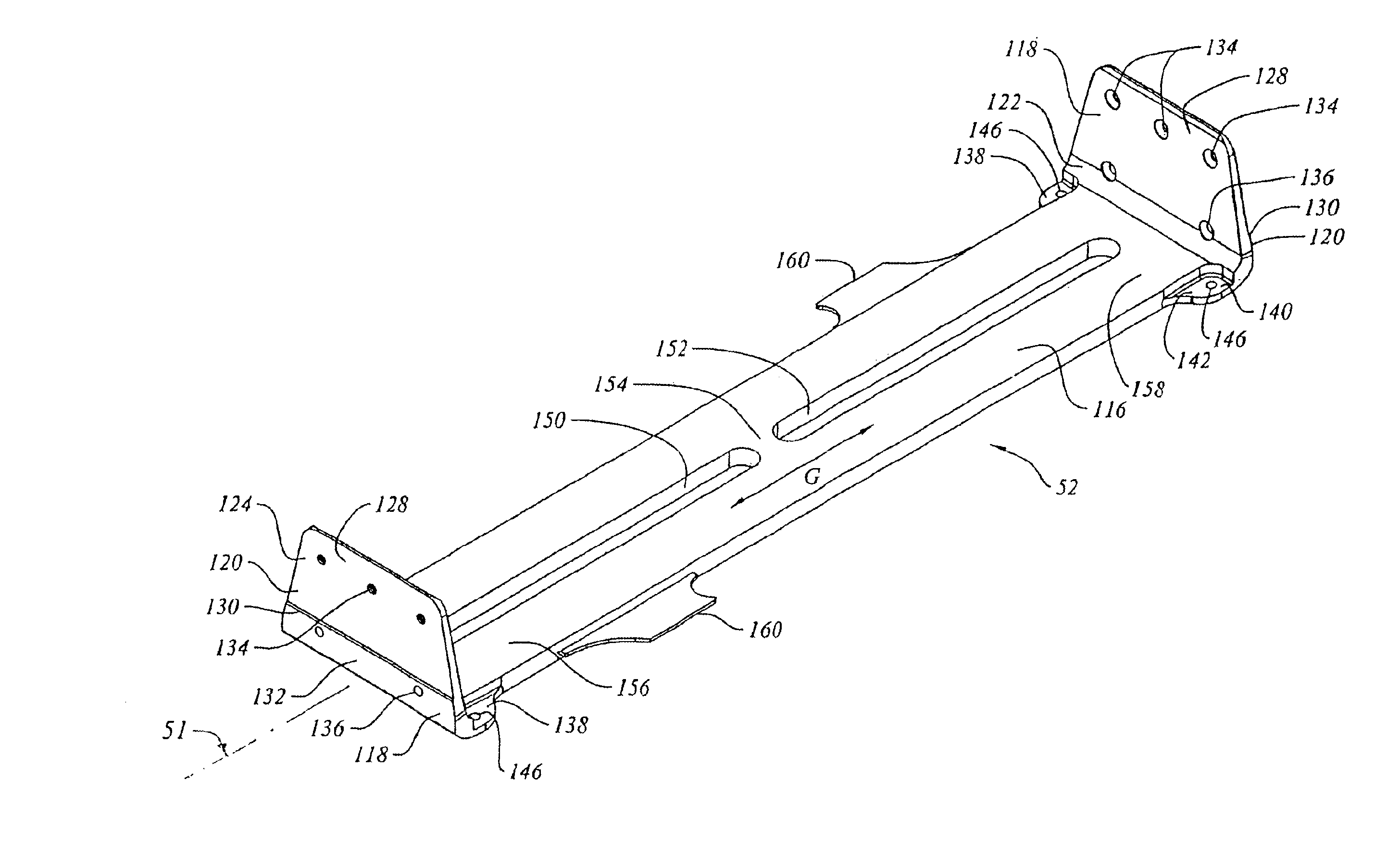 Well car with cross member and method