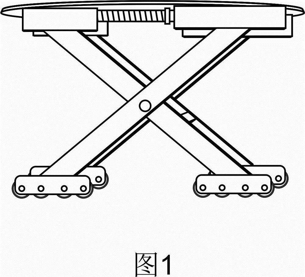 Multifunctional vehicle lifting, steering, moving and obstacle-crossing device