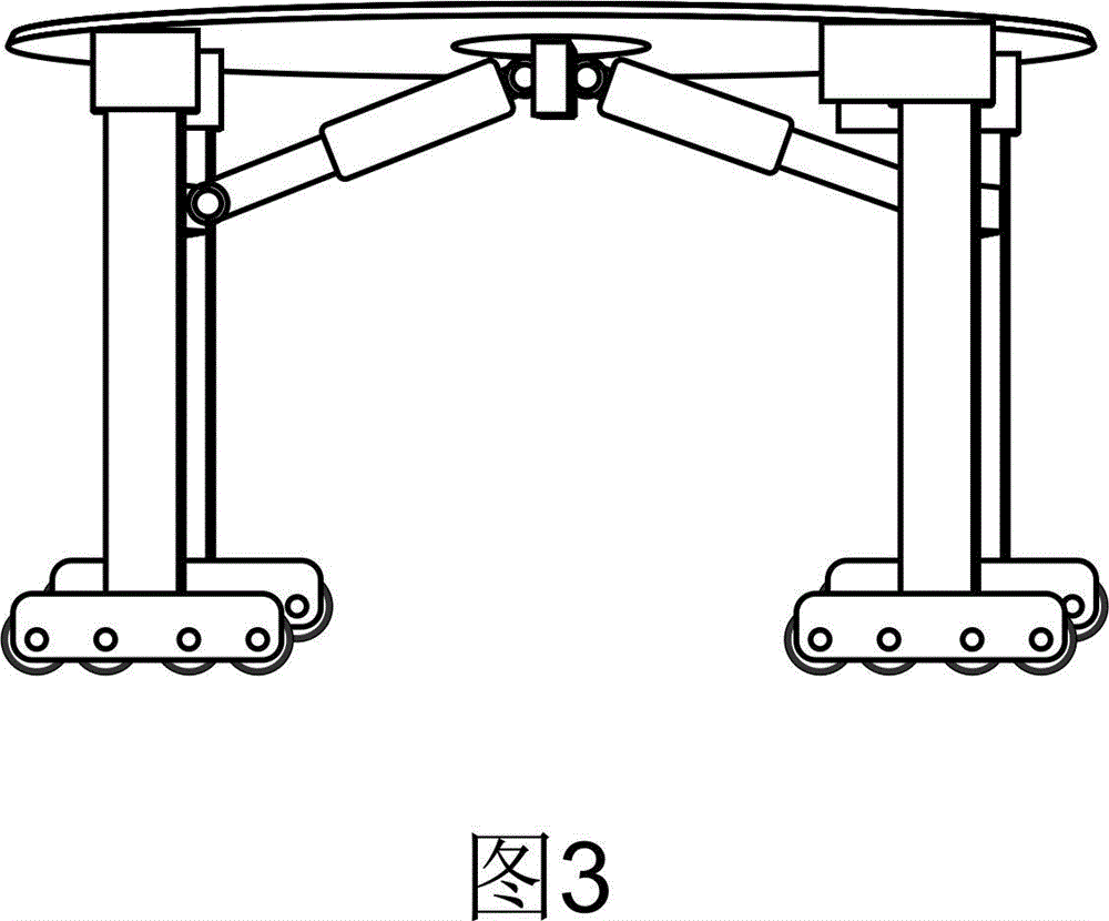 Multifunctional vehicle lifting, steering, moving and obstacle-crossing device