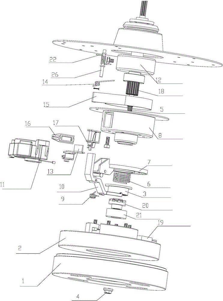 Variable-frequency simulated hand-wash motor reduction clutch and washing machine