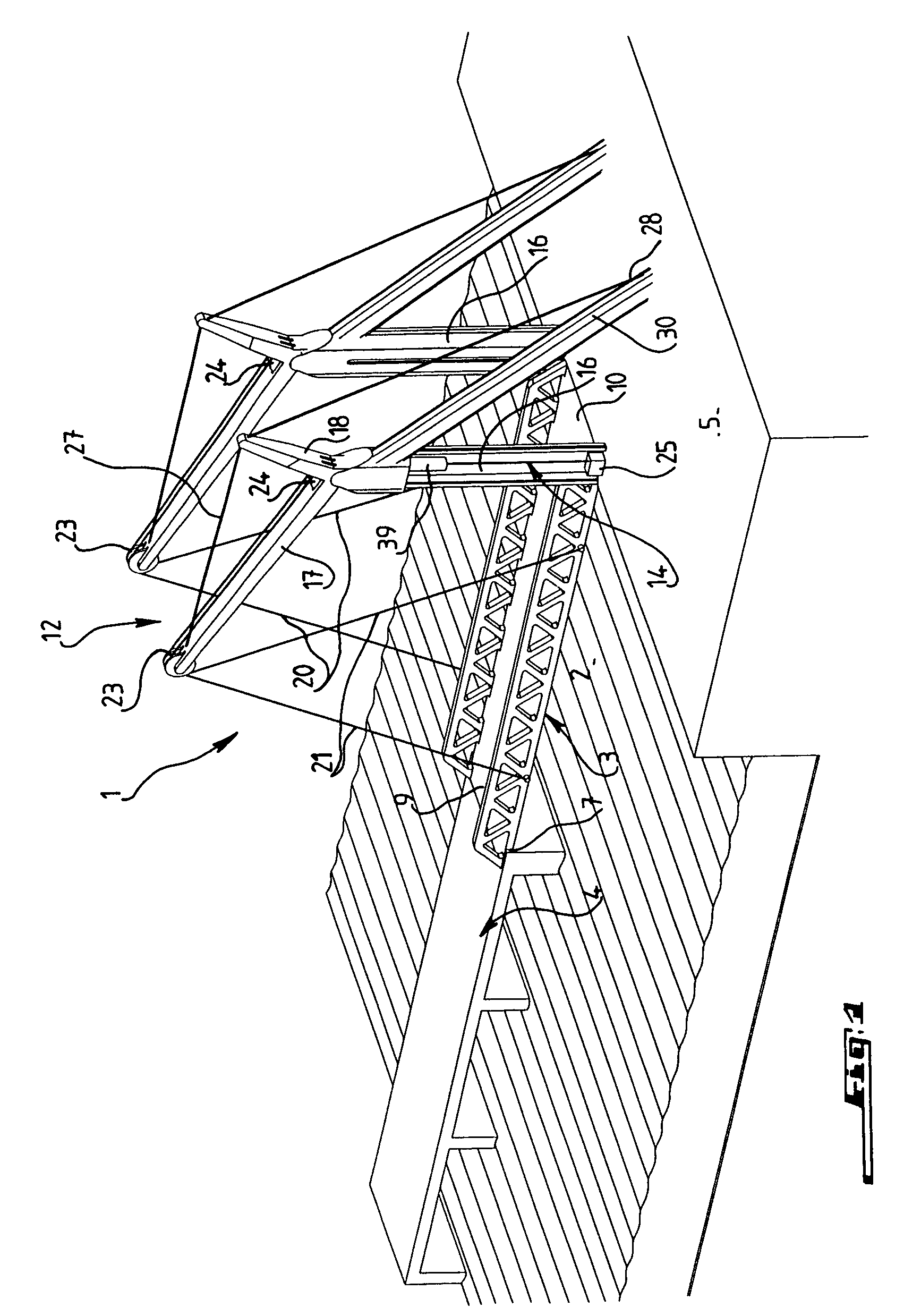 Bridge particularly for crossing a passage of a navigation channel