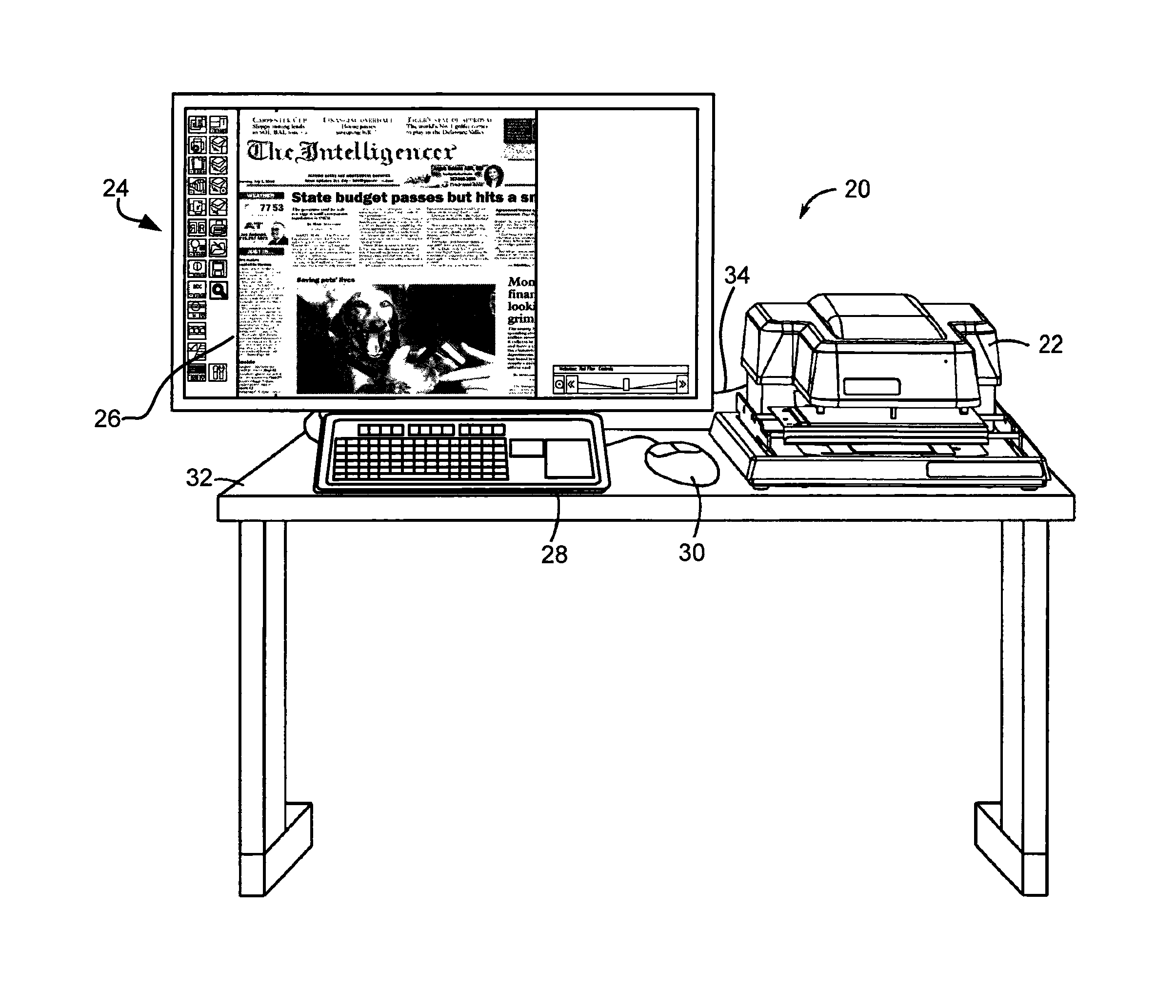 Microform word search method and apparatus