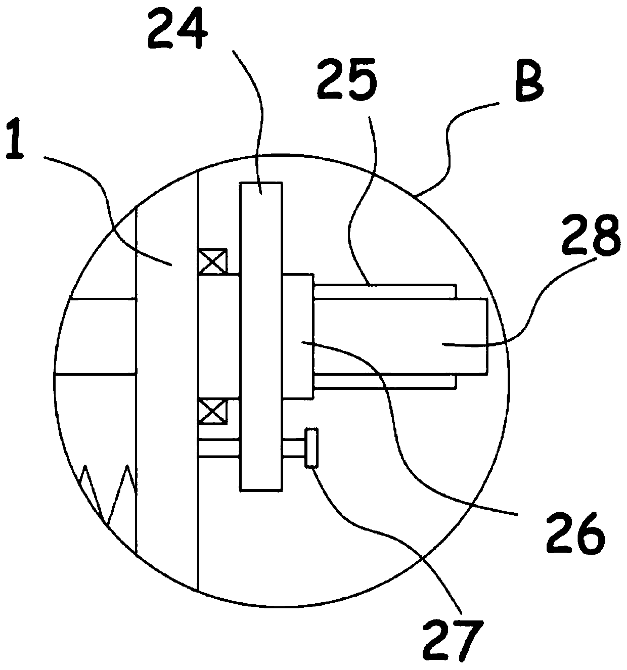 Coating spraying mechanical device for building