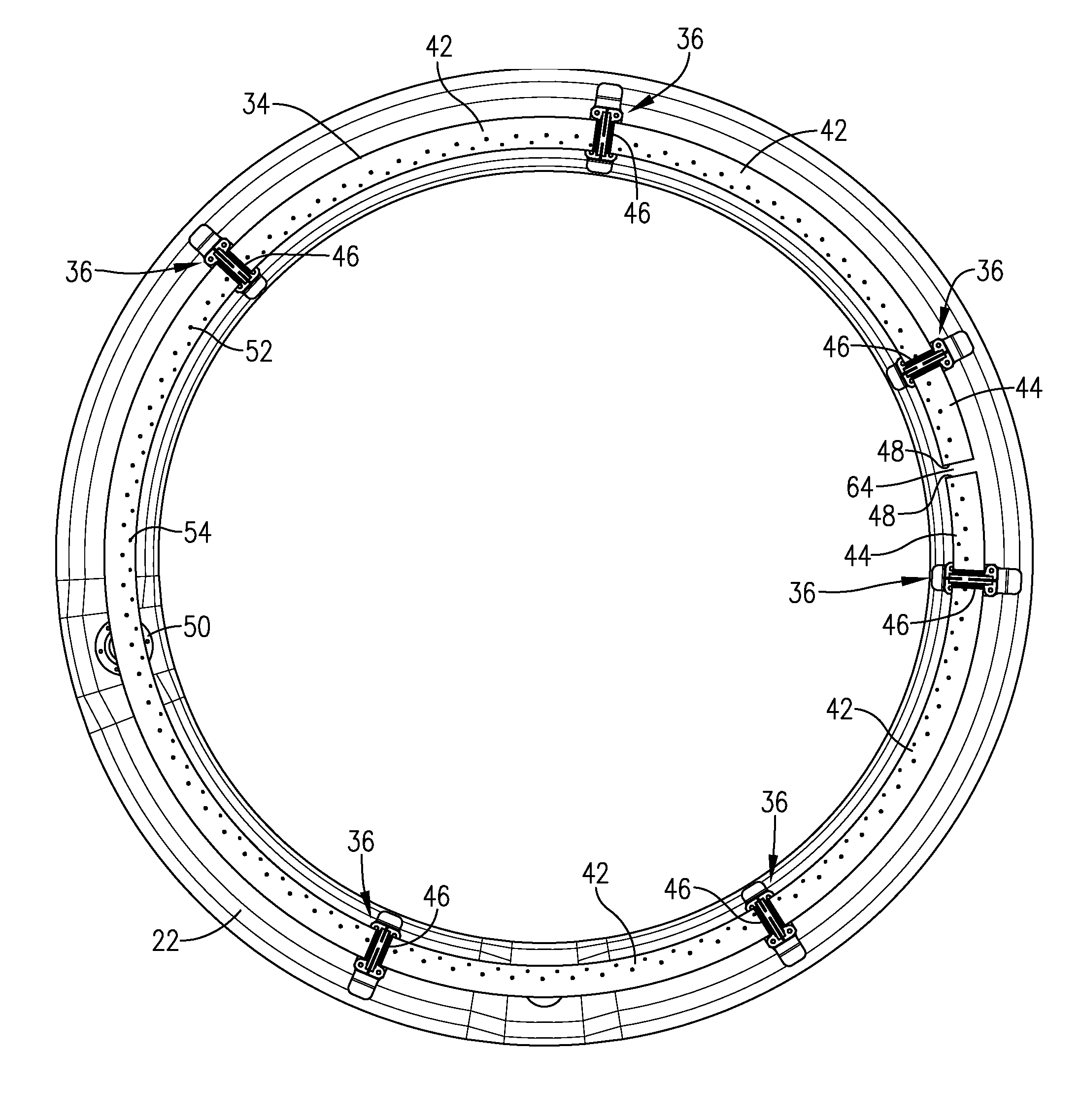 Nacelle inlet thermal anti-icing spray duct support system