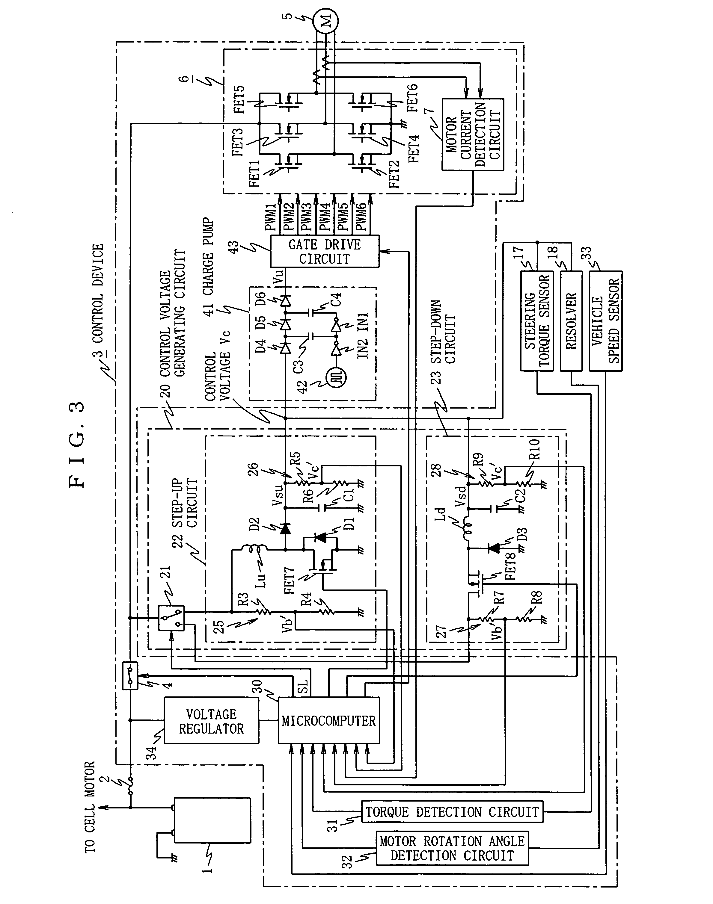 Electric power steering control device