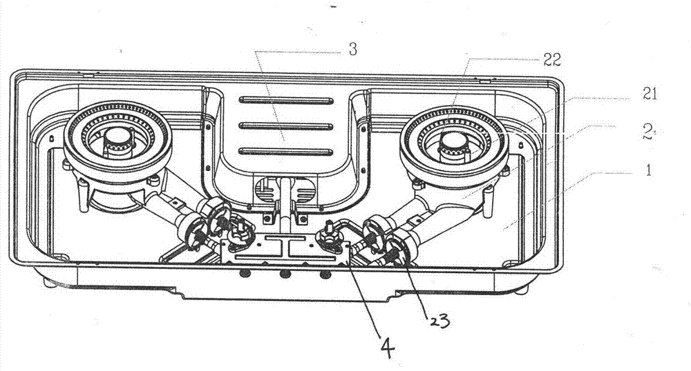 Gas range with protective devices