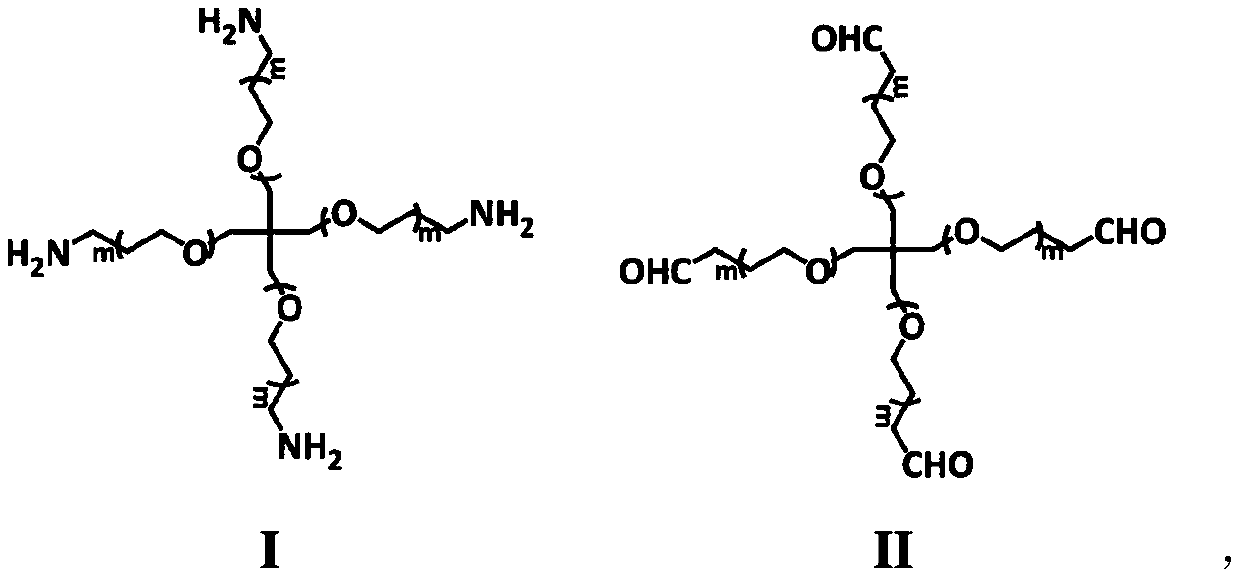 Preparation method of injectable polyethylene glycol hydrogel loaded with alendronate sodium and application thereof