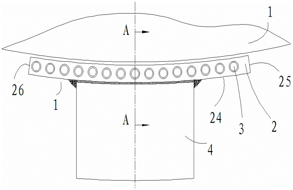 Rotary kiln air cooling device