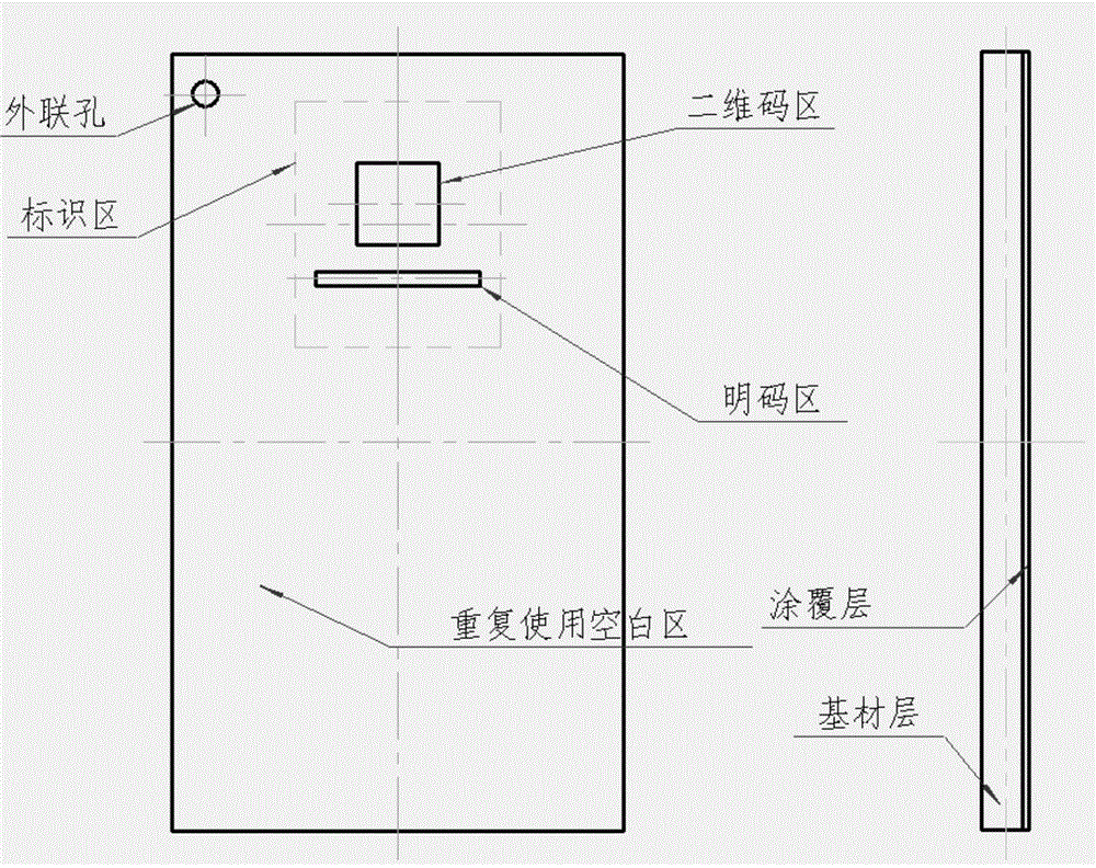 A high-temperature heat treatment-resistant data Matrix code label and its manufacturing method