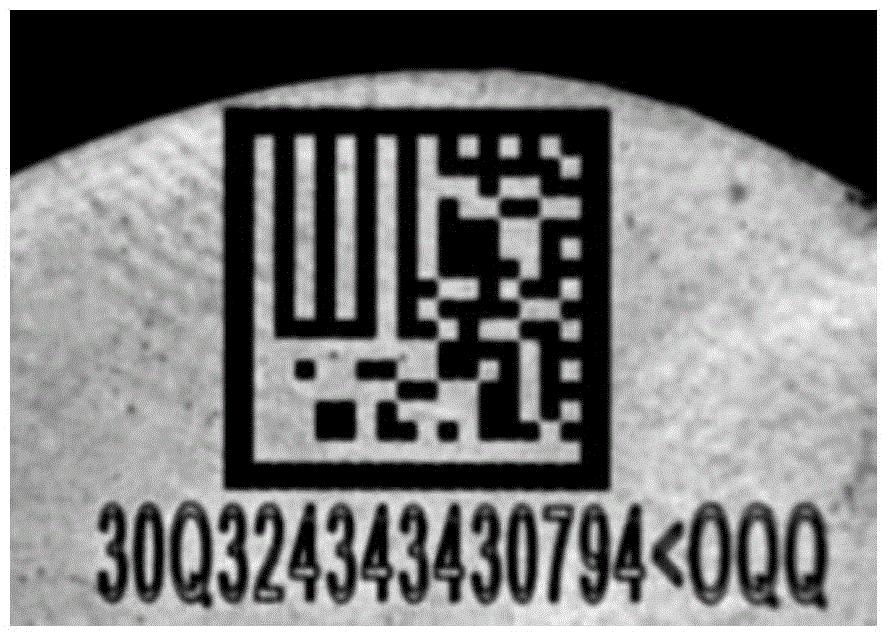 A high-temperature heat treatment-resistant data Matrix code label and its manufacturing method