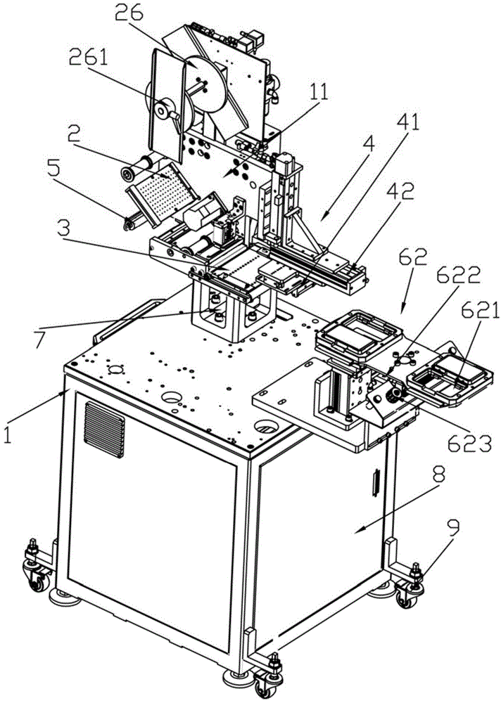 Semi-automatic pad pasting machine