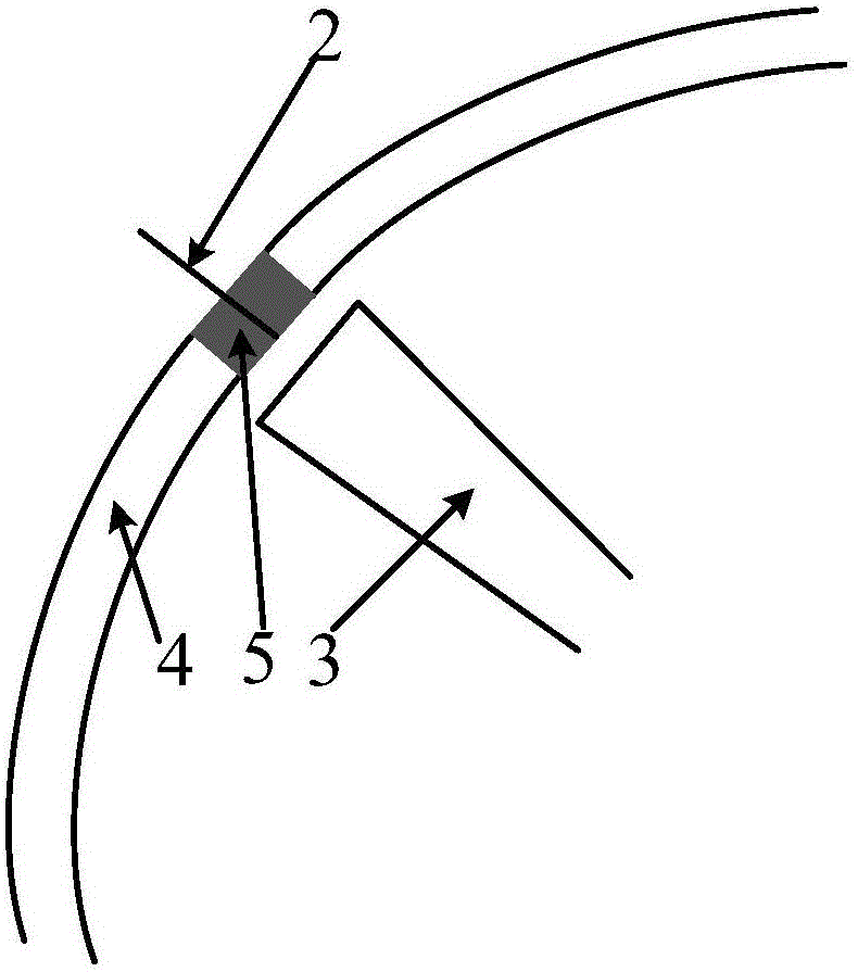 Blade tip gap measuring system and method based on AC discharging