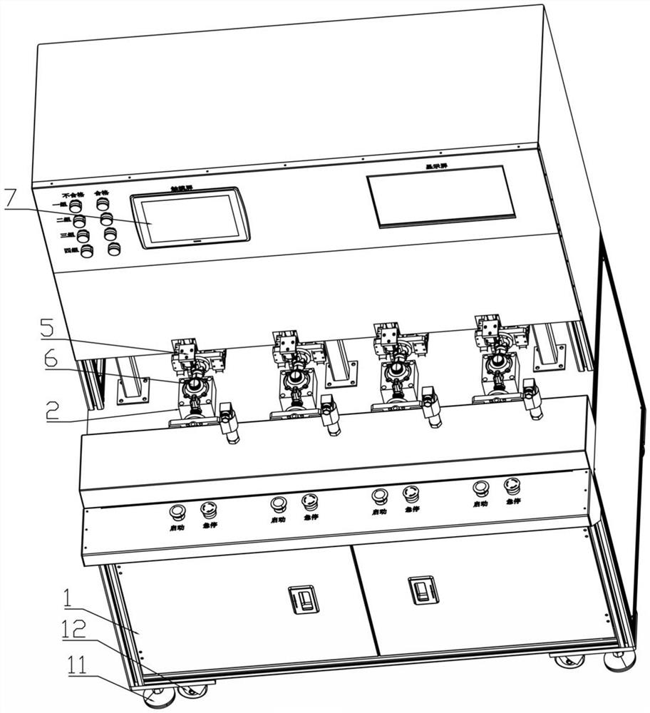 Detection device applied to automatic detection of performance of pipeline gas self-closing valve