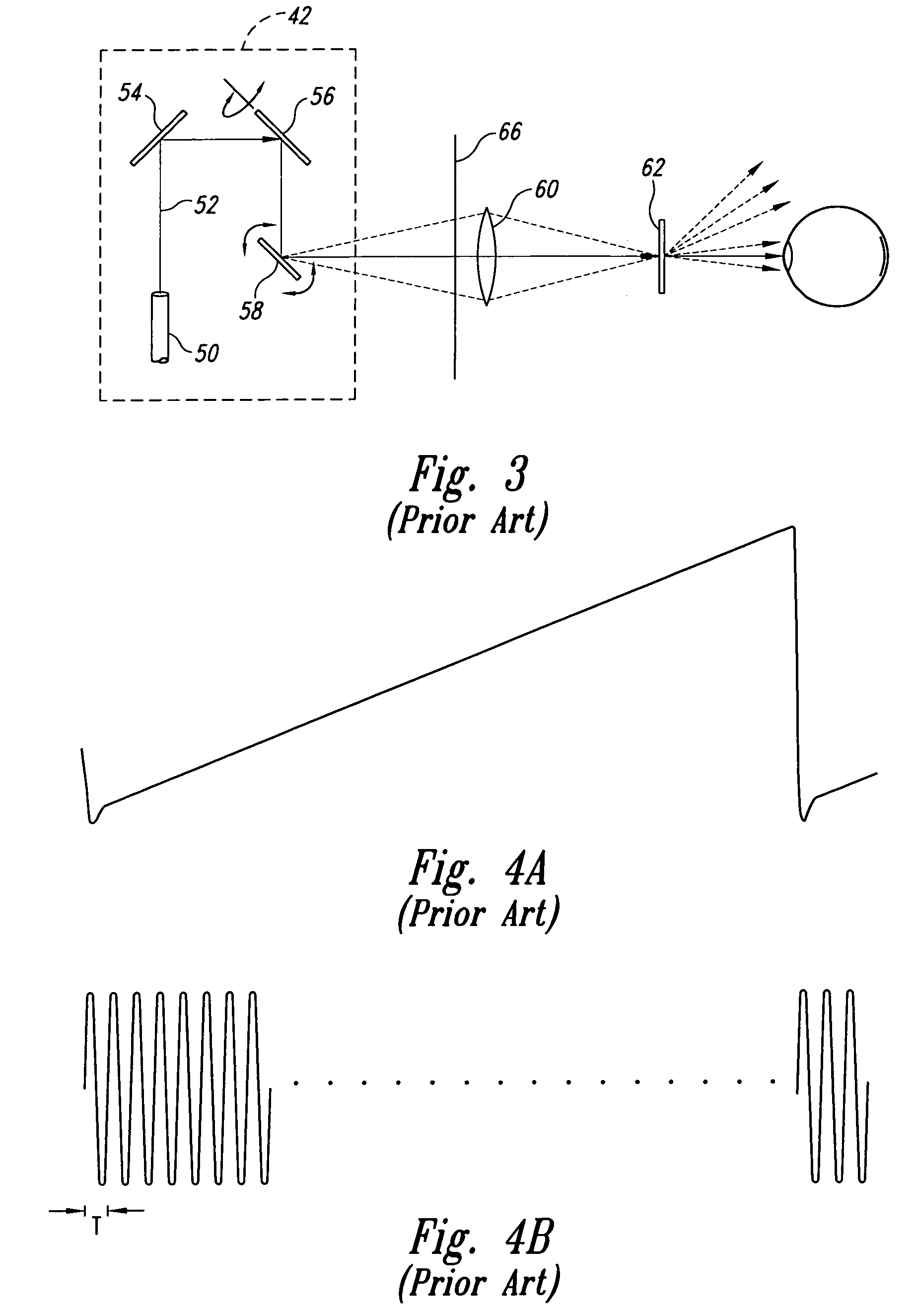 Scanned display with pinch, timing, and distortion correction