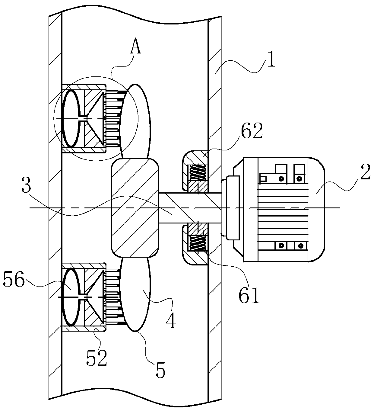 Glass fiber reinforced plastics type acid and alkali resistant fan