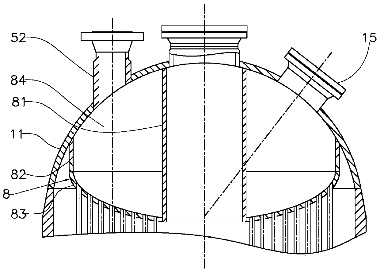 Radial bed isothermal shift reaction device