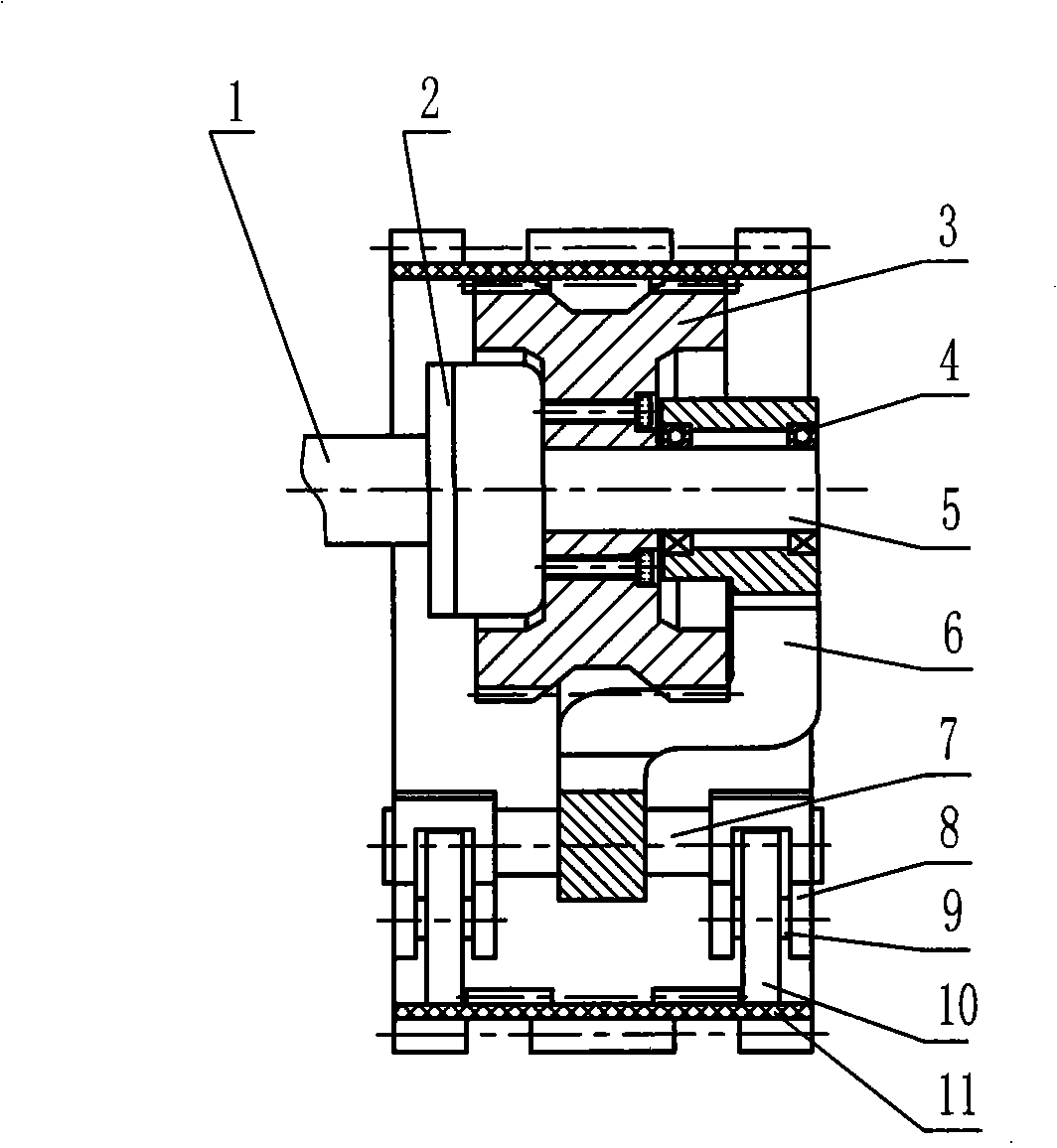 Independent caterpillar walking mechanism