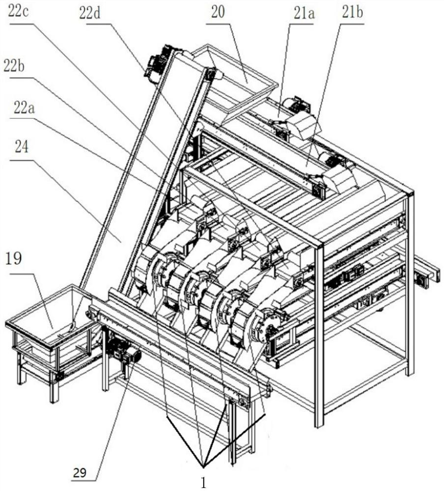 A multi-station material quantitative sorting and rapid material sorting device and material sorting method