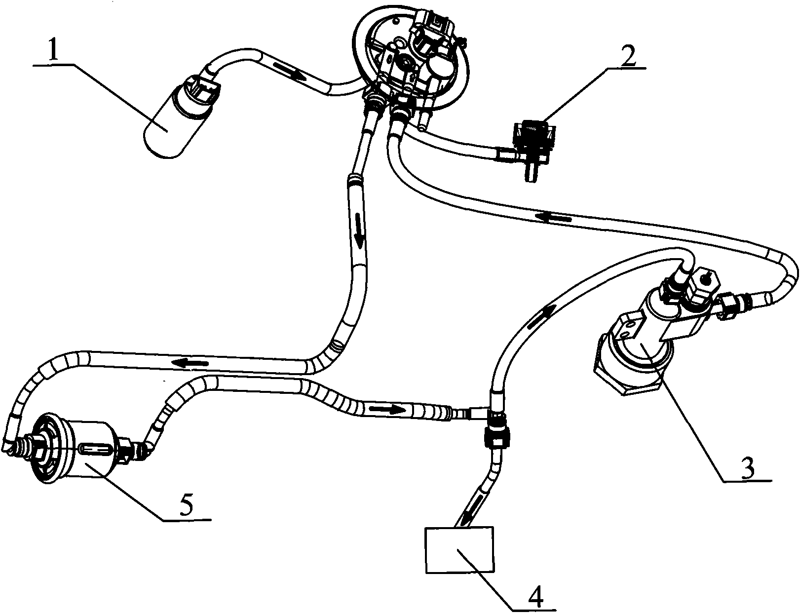 Pressure regulating valve for oil supply line of engine