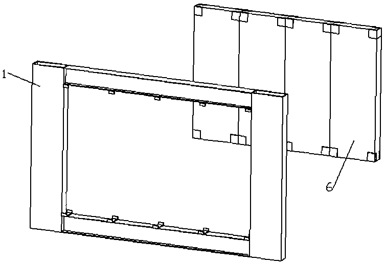 Low-shrinkage anti-cracking internal partition wall applied to fabricated open-web column steel structure