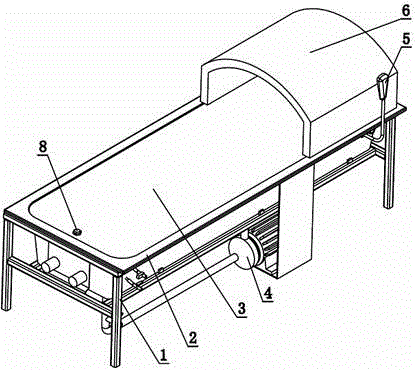 Hydrotherapic massage bed