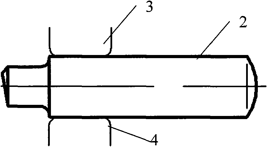 Process and device for forming straight-edge conical cylinder forged piece of nuclear power evaporator