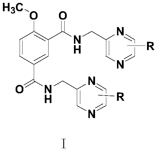 Picotamide analogues as well as preparation method and application thereof