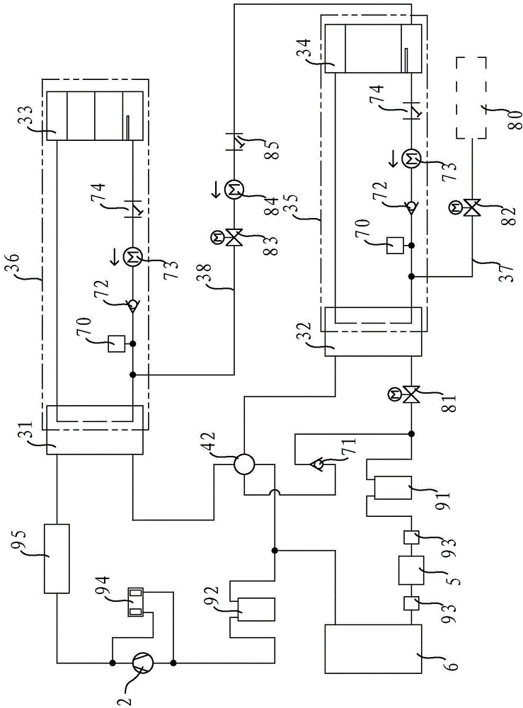 Efficient heat pump system