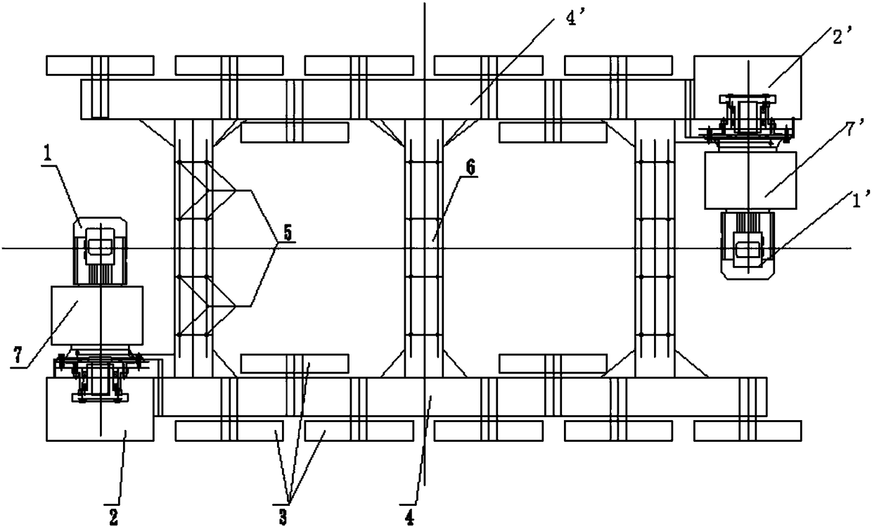 A tire moving system suitable for life-saving cabins in tunnel construction