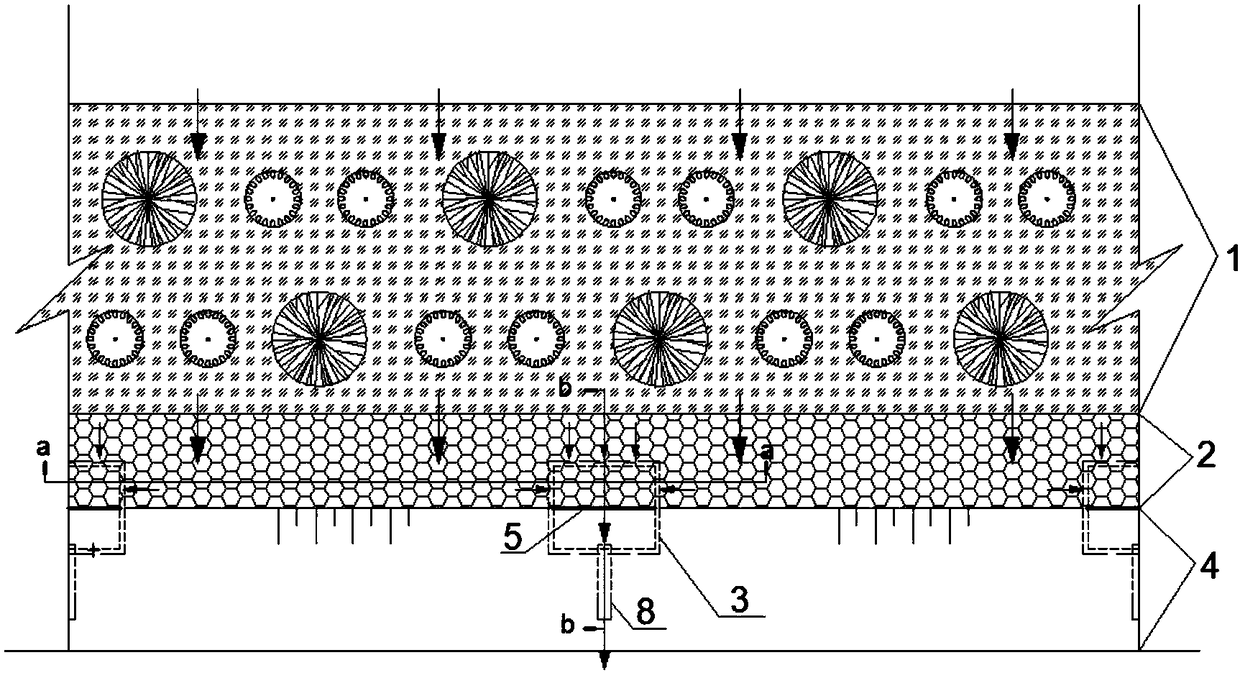 Composite interception system for runoff contaminants in coastal zone of rivers and lakes