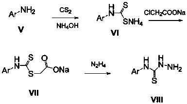 Fleroxacin aldehyde acetal 4-aryl thiosemicarbazide derivatives and its preparation method and application