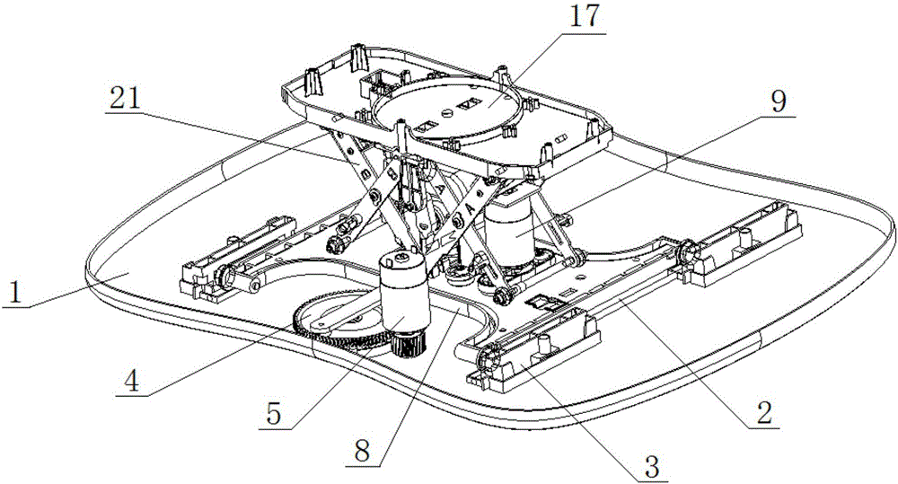 Electric cradle motion mechanism