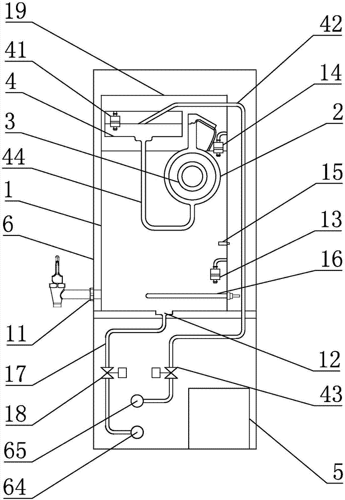 Electromagnetic water boiler capable of automatically cleaning and removing scale