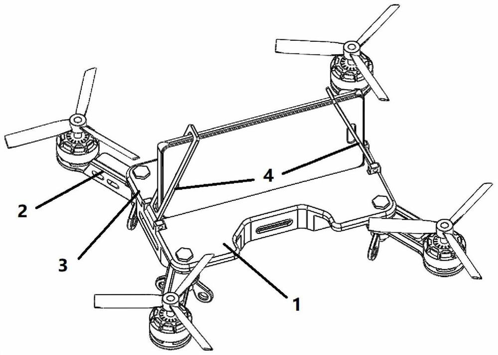 A foldable mobile phone drone