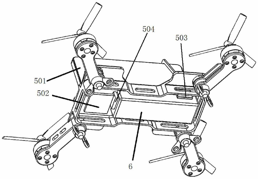 A foldable mobile phone drone