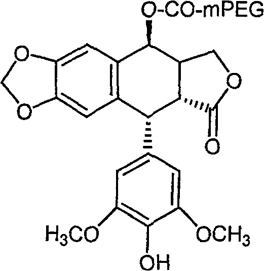 Water-soluble 4'-nor-epipodophyllotoxin derivant and preparation method thereof