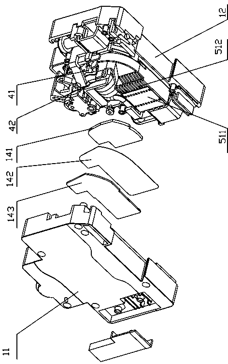 Double-breakpoint current-limiting miniature circuit breaker