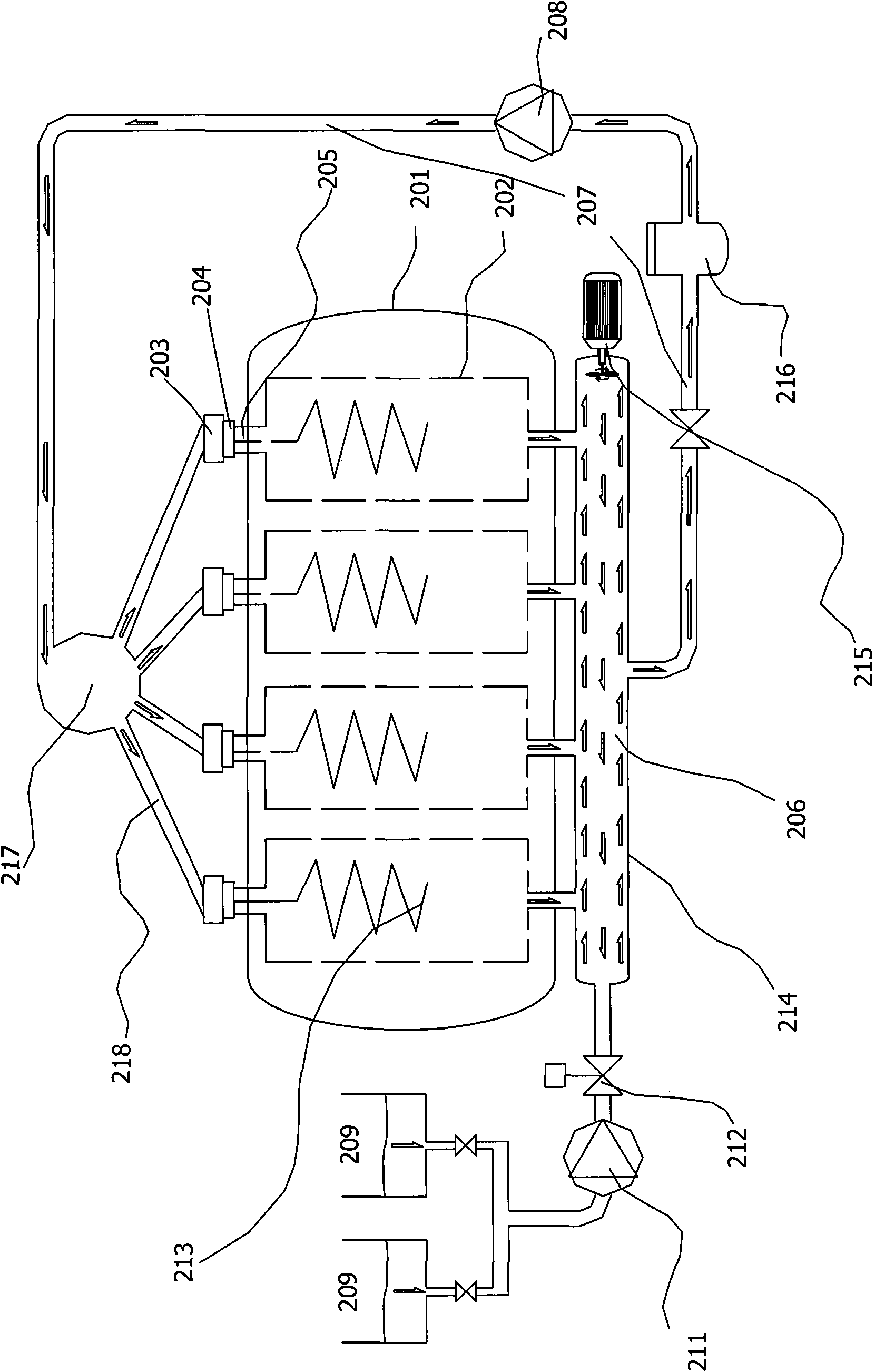 Overflow dyeing machine