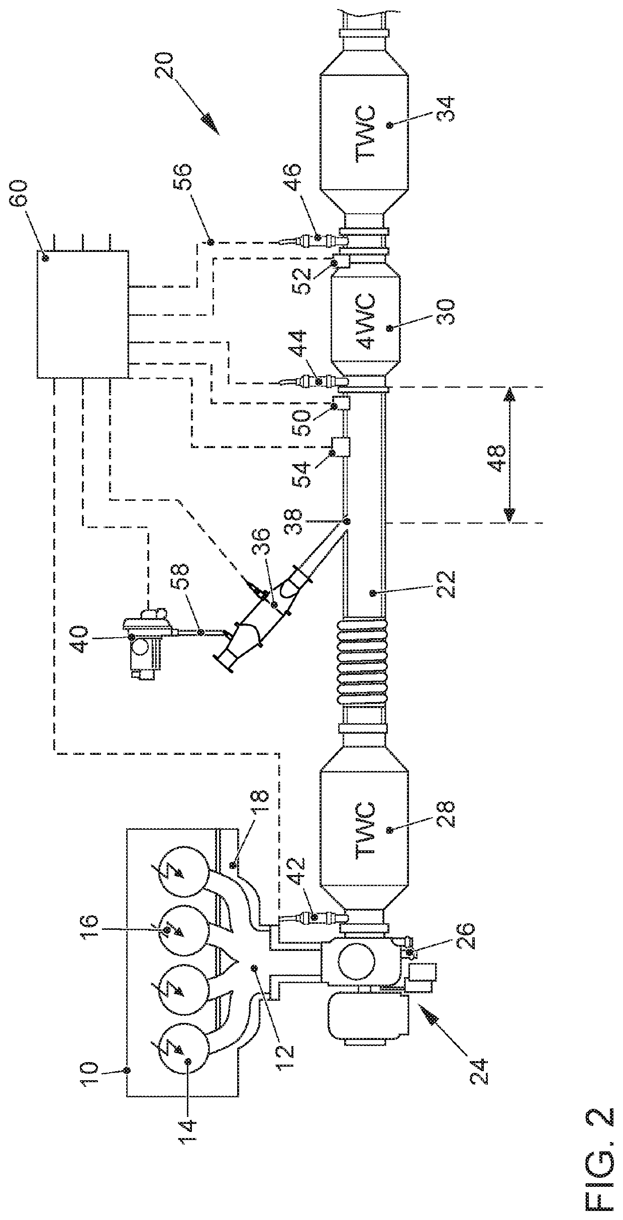 Exhaust gas aftertreatment system and method for exhaust aftertreatment of an internal combustion engine