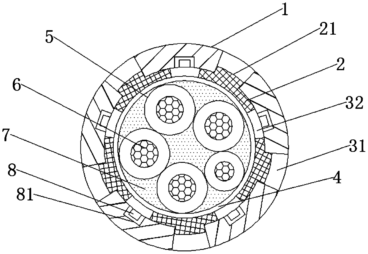 Cable insulating material and preparation method thereof