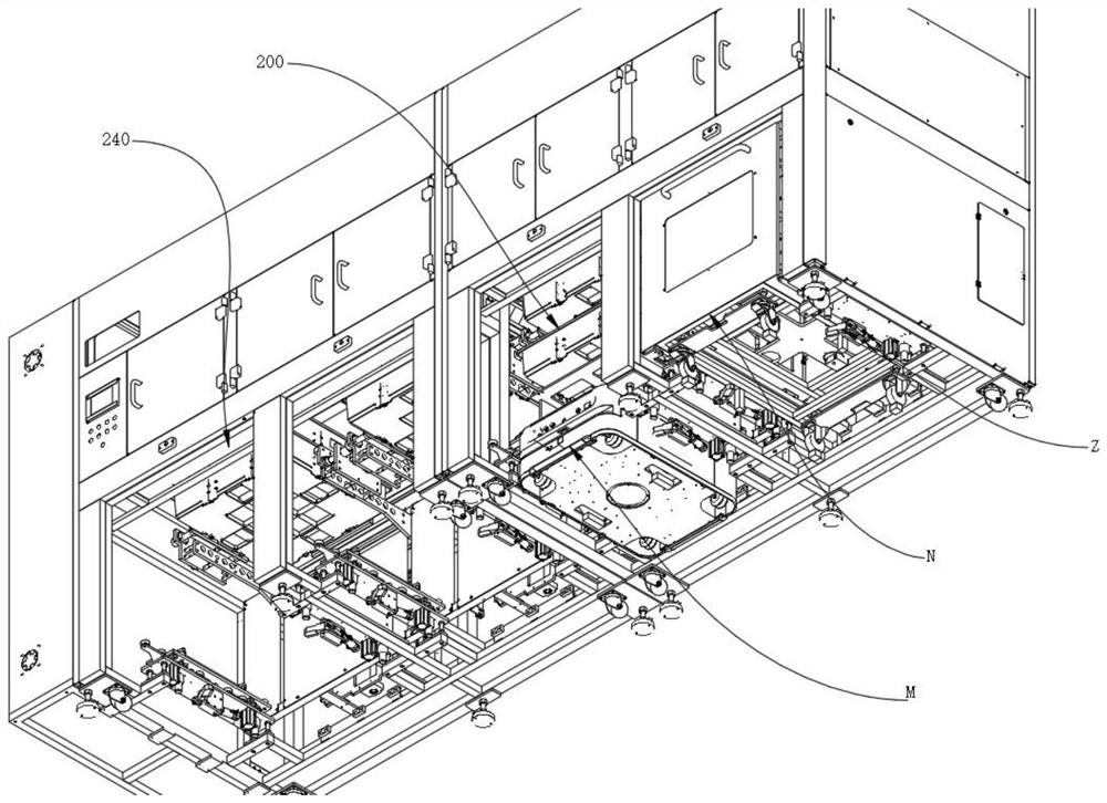 Double-station full-automatic plasma feeding and discharging device