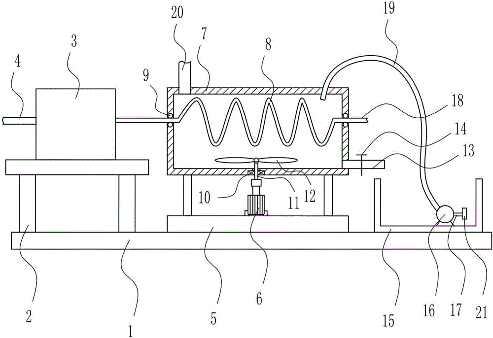 Efficient cooling device of new energy generator