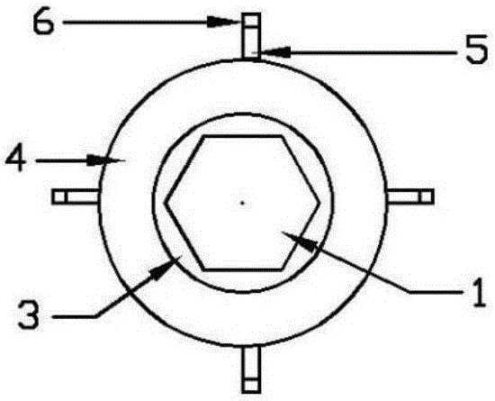 Random-direction whole-hole section three-direction rigid coupling sensor installing and recycling device