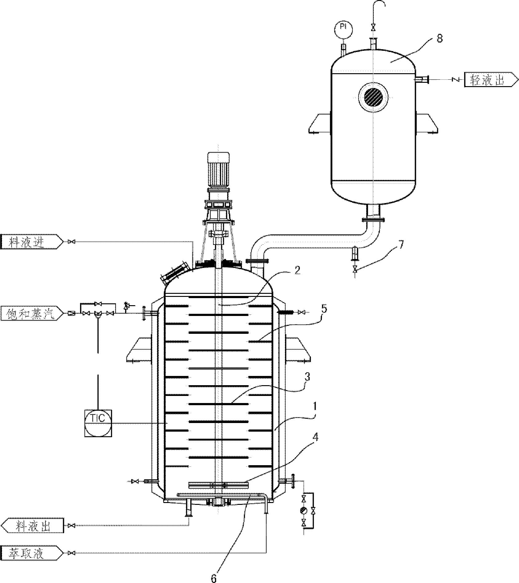 Extraction and abstraction dual-purpose integrated machine and working method thereof