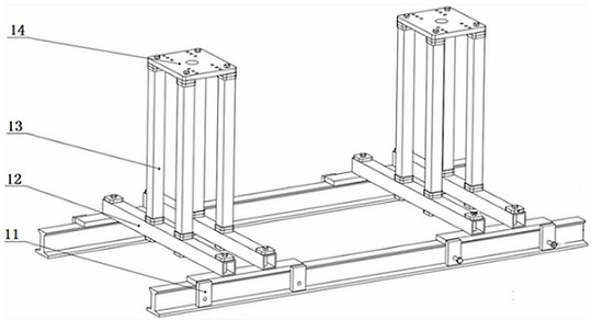 Solid rocket engine elasticity weak constraint test rack