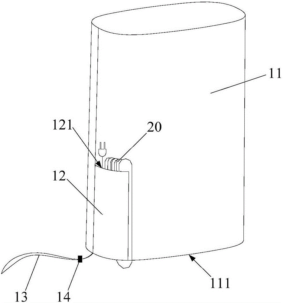 Packaging bag and household appliance assembly