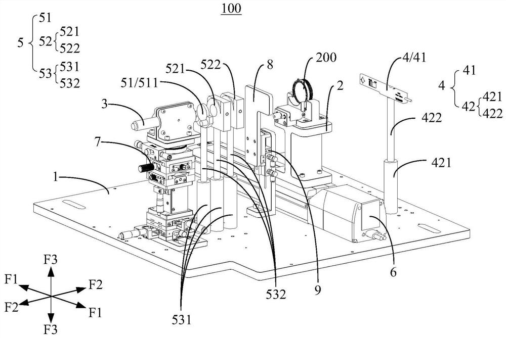 Lens transmittance detection device and detection method thereof