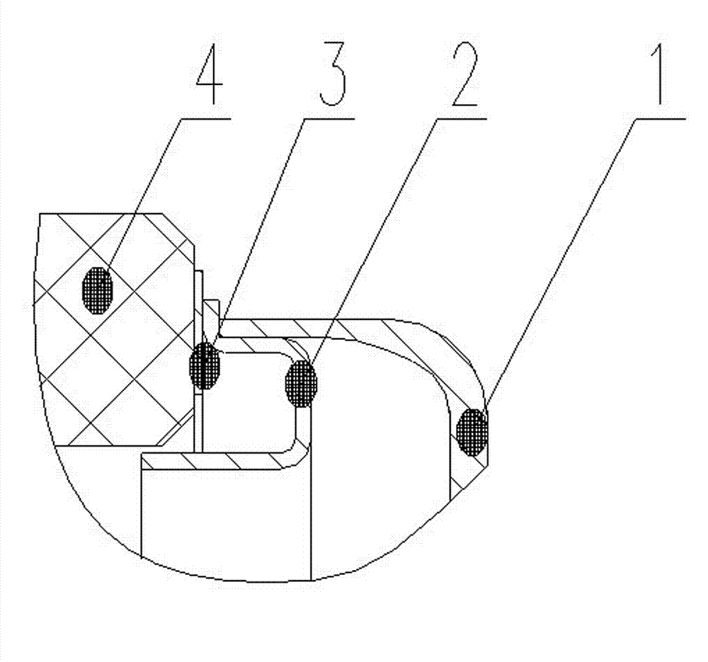 Vacuum arc extinguishing chamber positioning and sealing ring