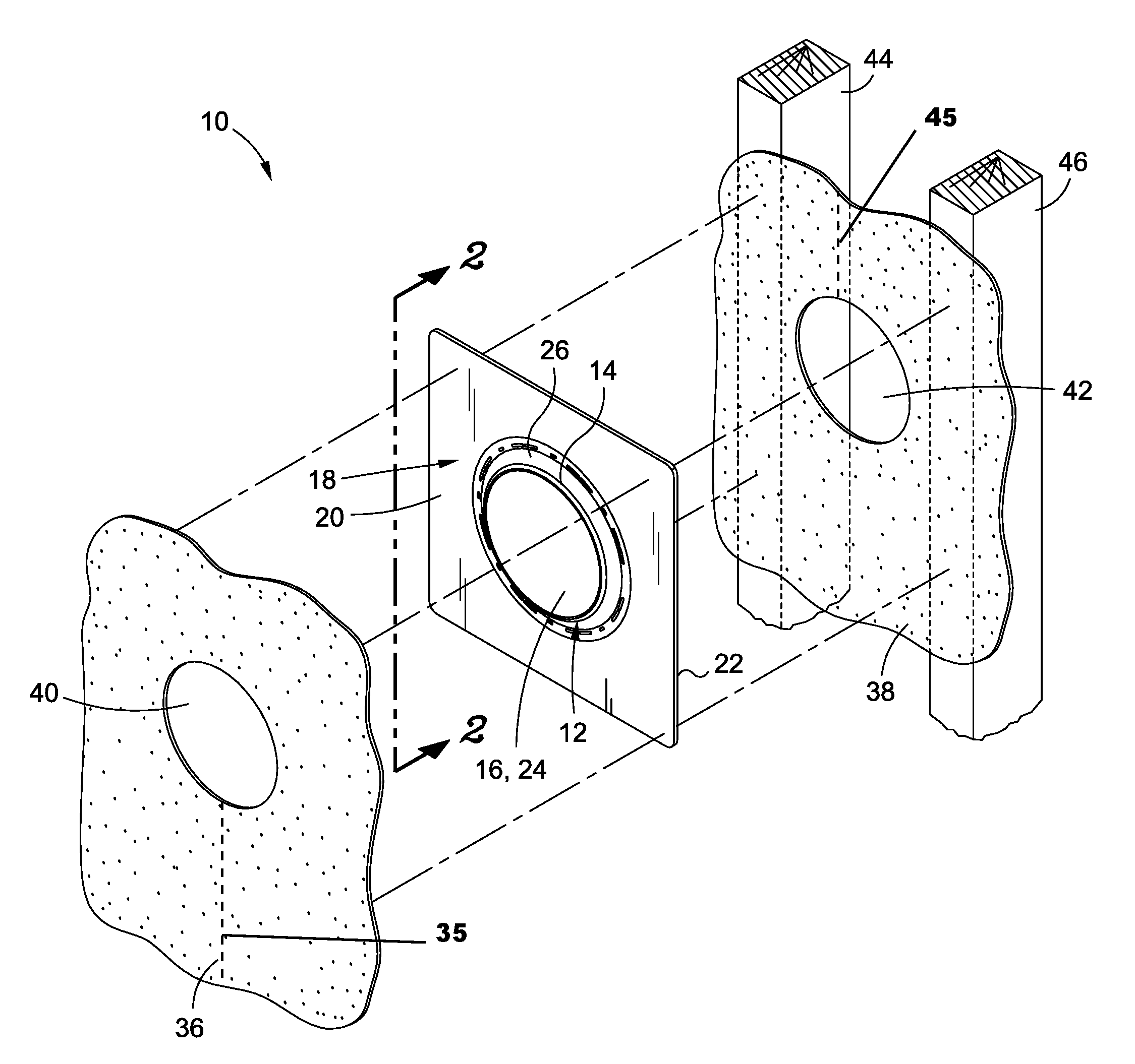 Single wall duct flashing panel