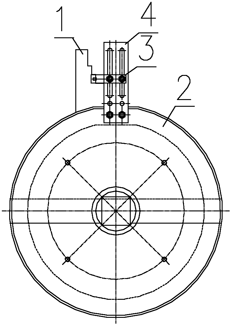 Foil winding coil mold for multiple copper bar outgoing lines